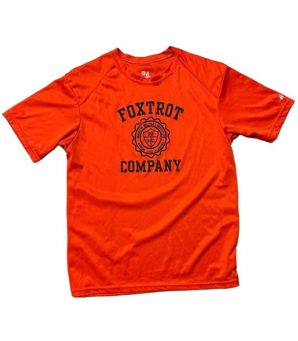 Badger Sport Marion Military Institute Foxtrot Company Orange T-Shirt M